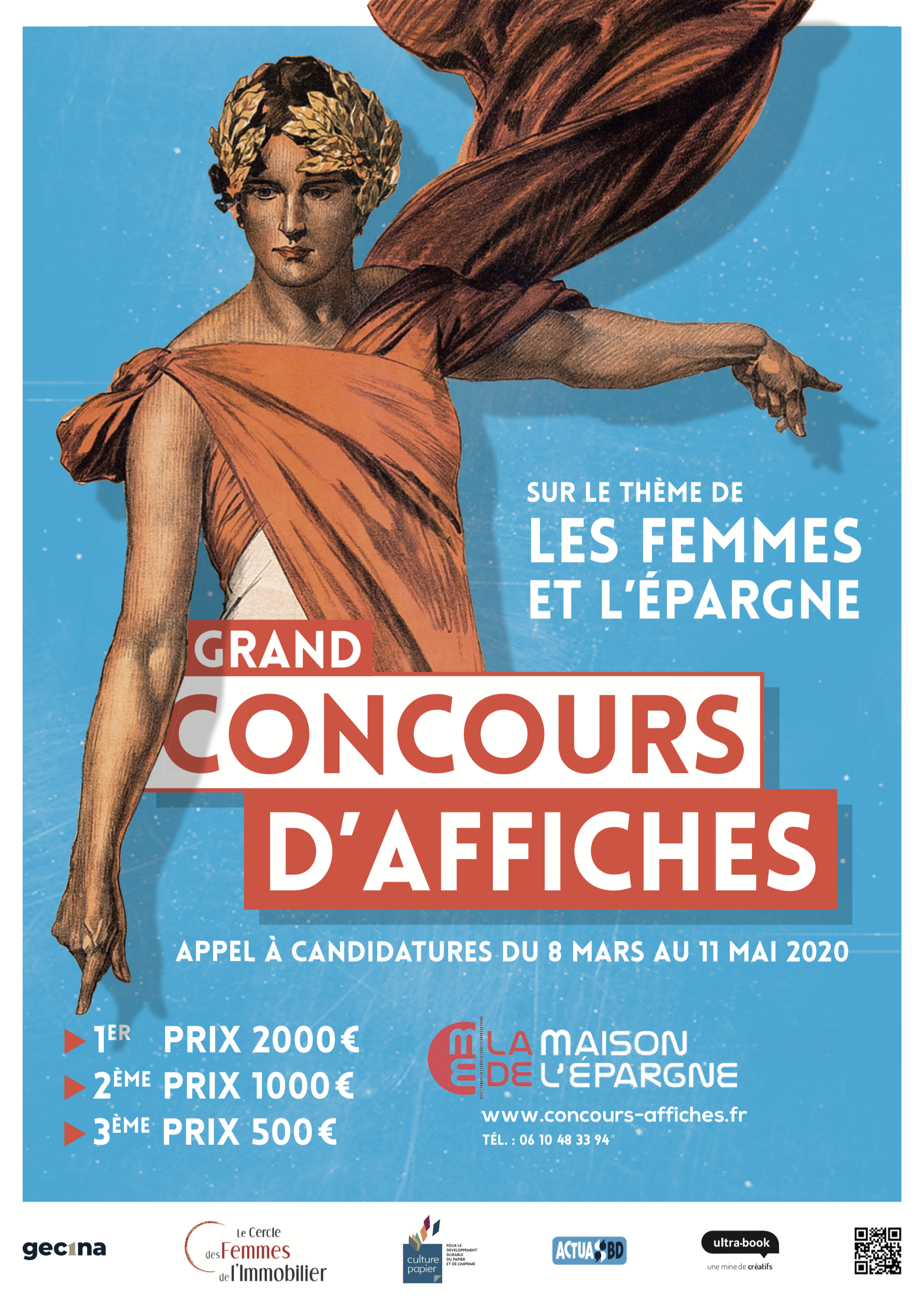 Affiche du Concours "Les Femmes et l'Épargne"